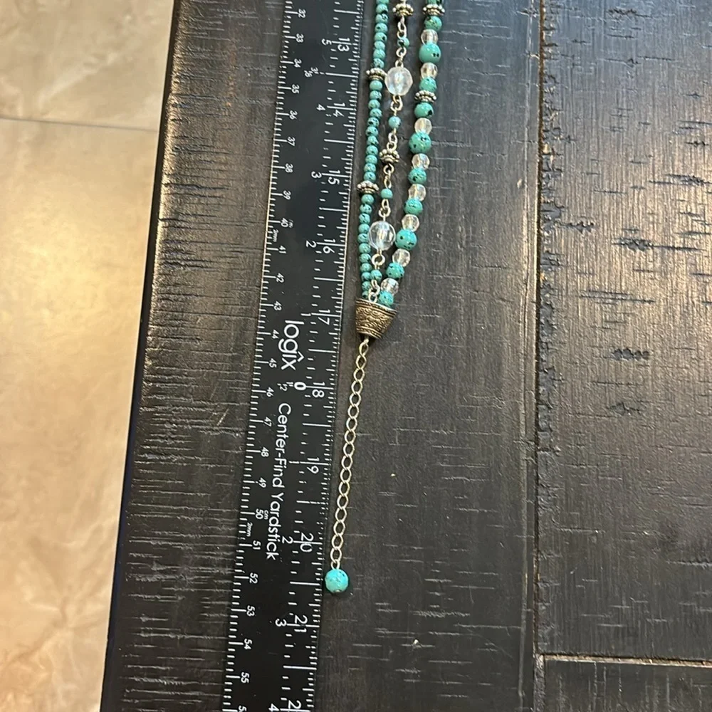 Multichain Layeted Turquoise Beaded Boho Western Necklace​